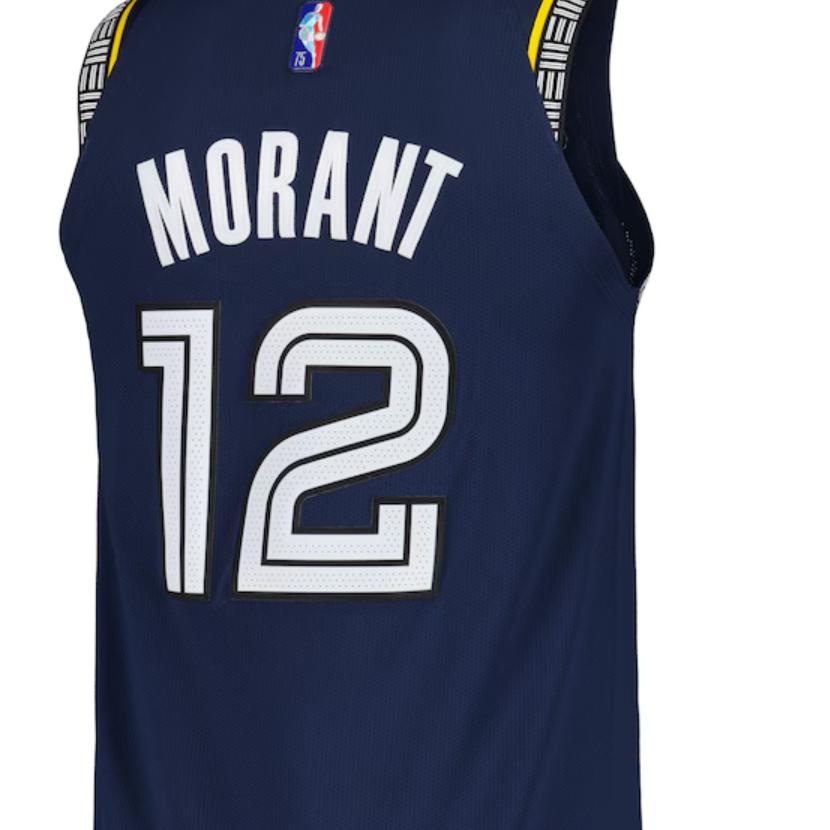 Nike Баскетбольная майка Ja Morant Memphis Grizzlies Размер 12 Унисекс Морской синий DB3676-419