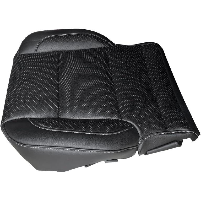Driver Side Bottom Leather Seat Cover Perforated FRSD0307DBGL Fit for Chevy Silverado 1500 2500 HD 3500 HD Tahoe Sierra LTZ 2014-2019 - Left or Right