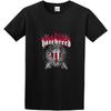 NUO FEI Модный Дизайн Череп и Булавы Hatebreed Металкор Группа Рок Принт Футболка Черная