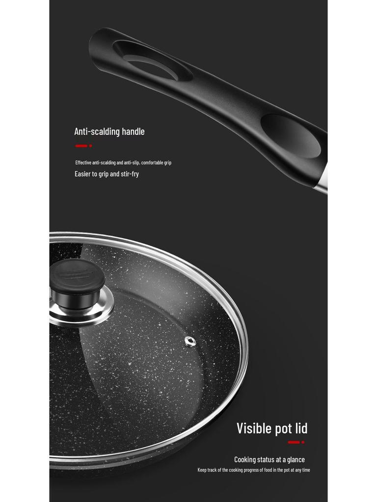 Non-stick Medical Stone Frying Pan for Omelettes, Pancakes, and Steaks - Suitable for Induction and Gas Stoves
