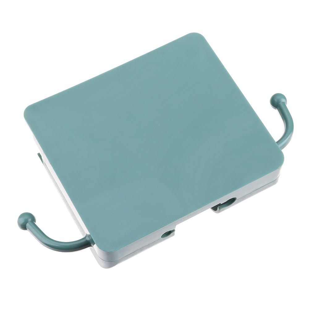 Phone Organizer Box with Adhesive Phone Stand Telecontroller Storage Phone Holder Data Cable Hooks