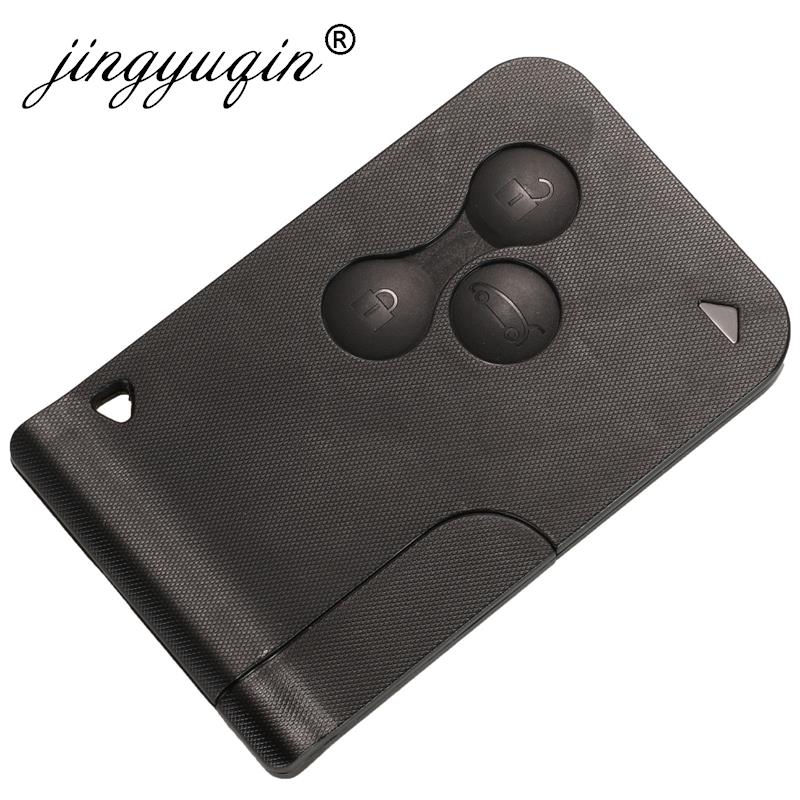 Jingyuqin 433 МГц ID46 PCF7947 чип смарт-ключ-карта для автомобиля Renault Megane II Scenic II Grand Scenic 2003 2004 2005 2006 2007 2008 3 кнопки пульта дистанционного управления
