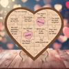 Причины, почему я люблю тебя Персонализированный пазл-сердце Индивидуальные подарки на День святого Валентина Деревянная табличка в форме сердца с романтическими посланиями для нее или для него