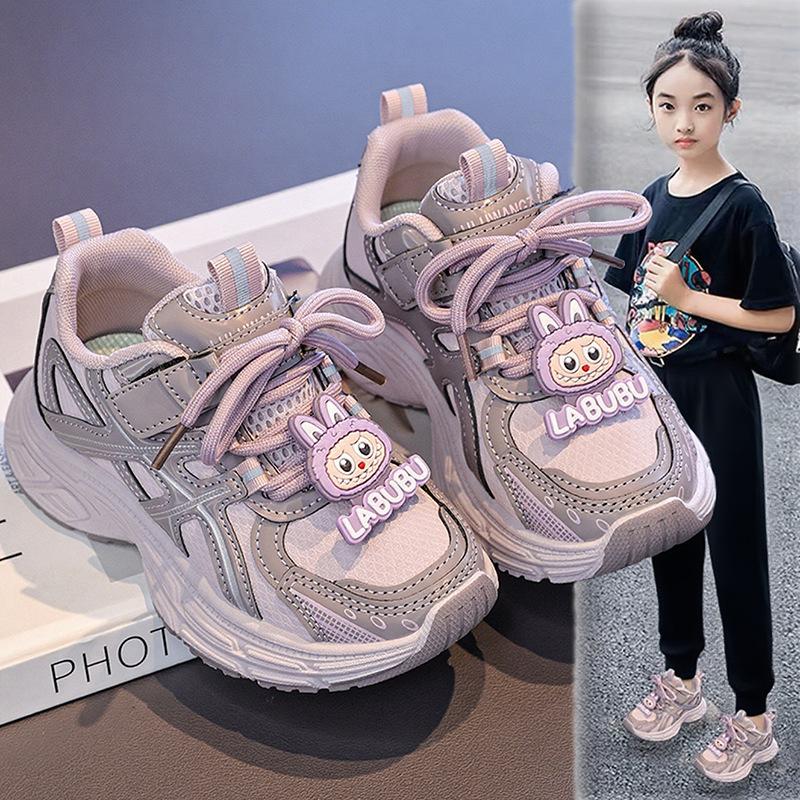 Модная спортивная обувь для девочек Детские кроссовки для бега Мужские сетчатые кроссовки Дышащая повседневная обувь