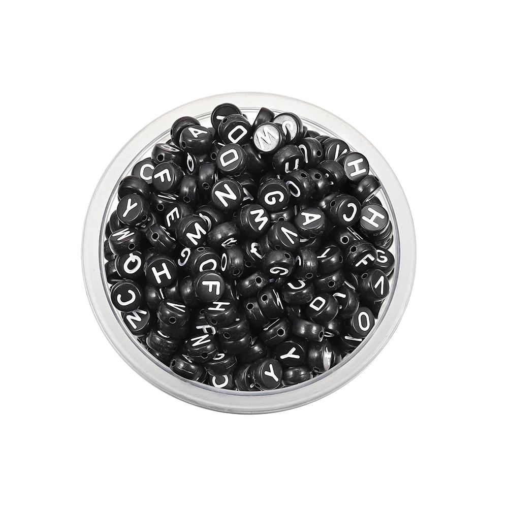120 шт. круглые плоские акриловые бусины с буквами, разделительные бусины с буквами, свободные бусины для самостоятельного изготовления ювелирных изделий, поиск принадлежностей, аксессуары для браслетов