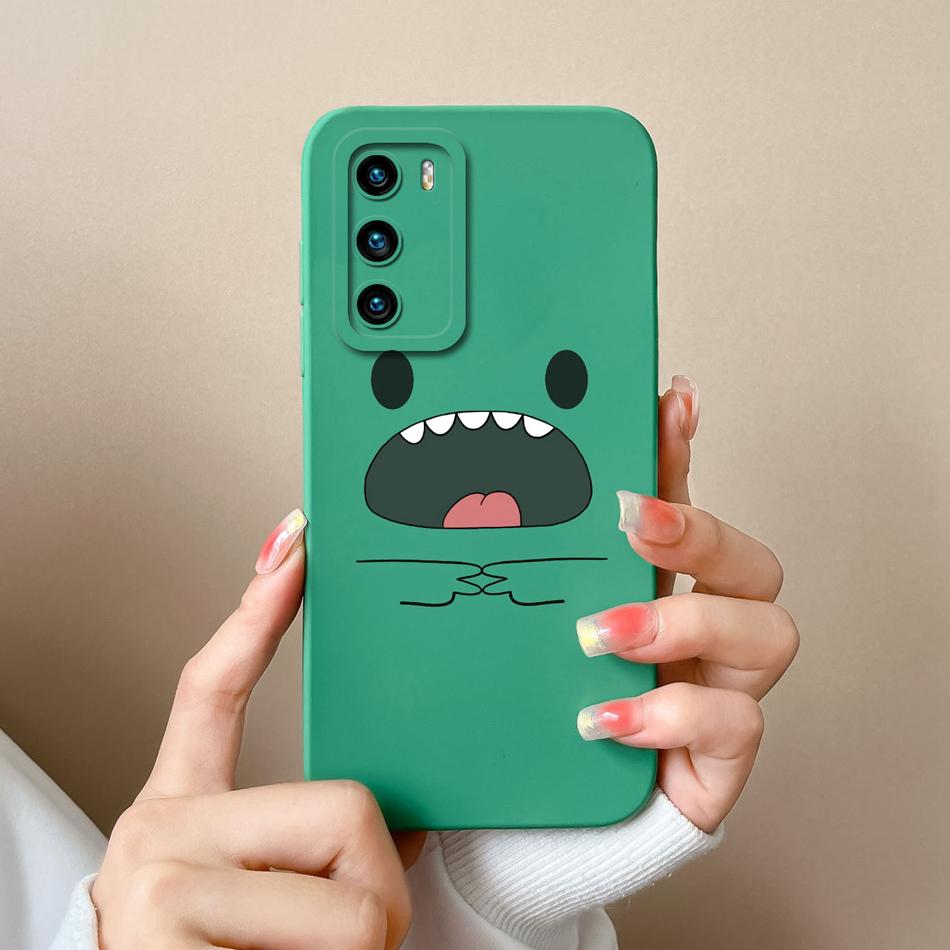 Чехол для Huawei P40 Pro Цветок Пилот Задняя крышка Мягкий Жидкий Силикон Защита Камеры Чехол для Телефона Для Huawei P 40 P40Pro Coque