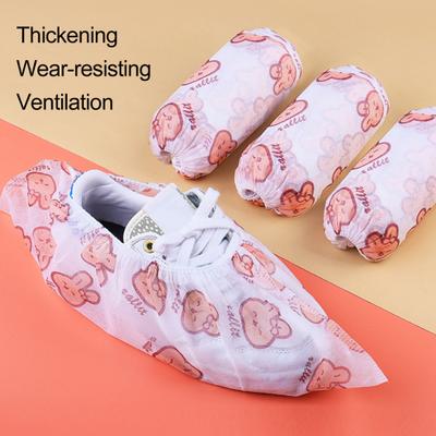 50шт дышащие бахилы эластичные переплеты носимые одноразовые водонепроницаемые ботинки