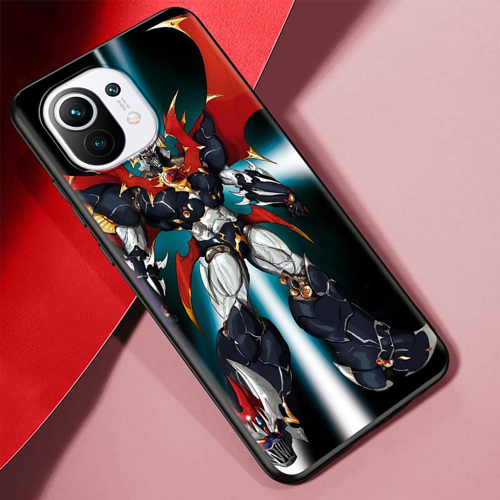 Чехол с аниме Manga Mazinger Z для Xiaomi Poco X3 NFC M3 Mi 11 Lite 5G 12X 11T 10T 12 Pro 9T Note 10 9, черный силиконовый чехол для телефона