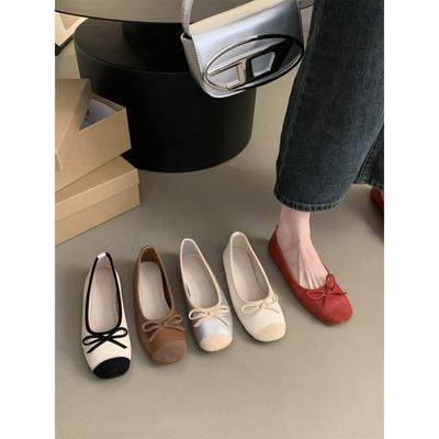 Туфли Мэри Джейн с квадратной головкой, женская обувь на осень и зиму 2024 года, новые замшевые туфли во французском стиле с юбкой, темперамент, одинарные туфли