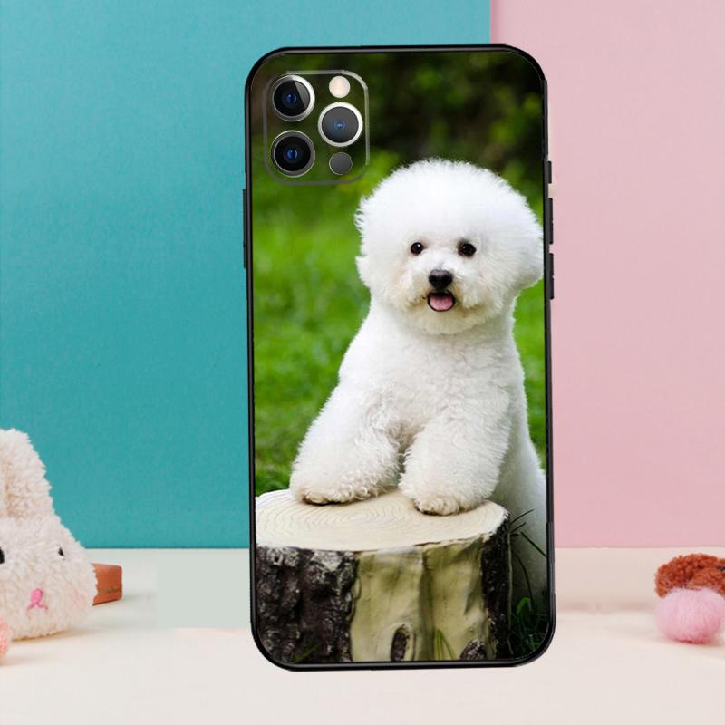 Чехол для телефона с изображением щенка породы Бишон Фризе для iPhone 17 Air 16 15 14 13 12 11 Pro Max 12 13 mini 15 16 Plus 16e Чехол Coque