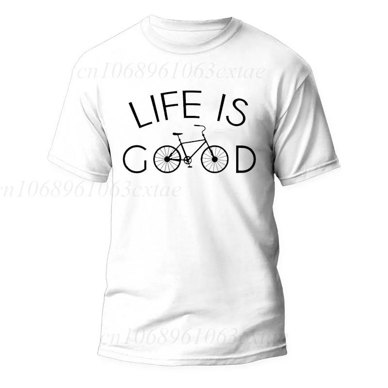 Vintage Minimalistic Bicycle Unisex Printed T-shirt Summre Woman Man Classic Tshirt Cyclists Shirts Cycling Lover Shirt Gifts