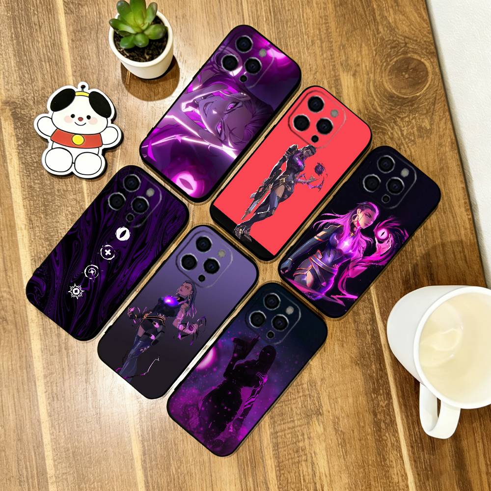 Чехол для телефона Reyna Valorant Мягкий Силиконовый черный Для IPhone 17 16 15 14 13 12 11 X XR Plus Pro Max Plus