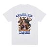 Criminalize Cardio Meme Graphic T Shirt Gym Fitness Vintage Short Sleeve Tshirt Unisex Fashion Hip Hop Cotton Oversized Tshirts
