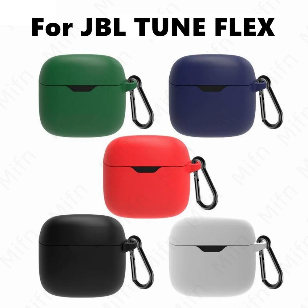 Silicone Earphone Case Soft Earphone Storage Case for JBL TUNE FLEX Home/Travel
