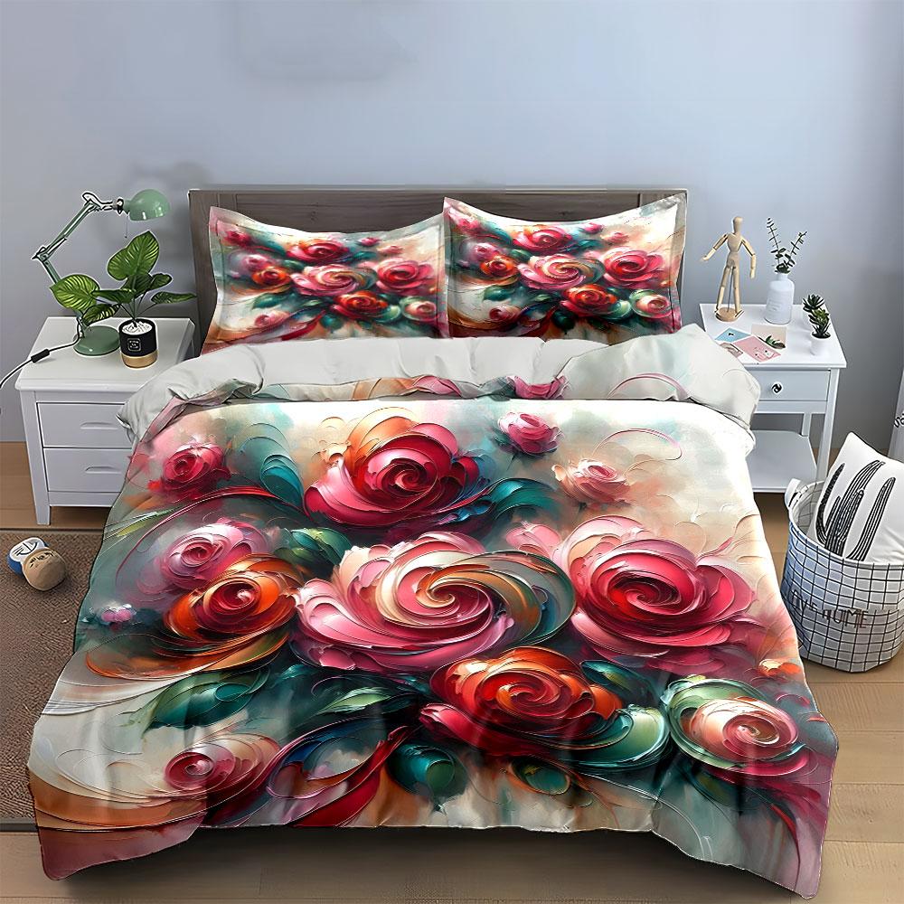 Whirling petal symphony. Bedding sets Duvet covers Pillowcases(1* Duvet Cover 2* Pillowcases without duvet insert)