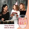 2pcs Birthday Whiskey Wine Glasses Set, Funny Birthday Gifts for Women Men, Novelty Drinking Glasses for Birthday Party Decorations, Engagement Gifts 