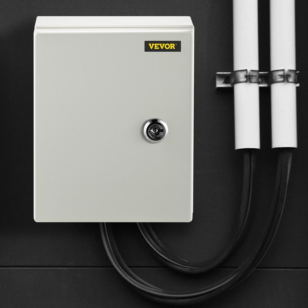 NEMA Steel Enclosure, 10 x 8 x 6\'\' NEMA 4X Steel Electrical Box, IP66 Waterproof & Dustproof, Outdoor/Indoor Electrical Junction Box, with Mounting