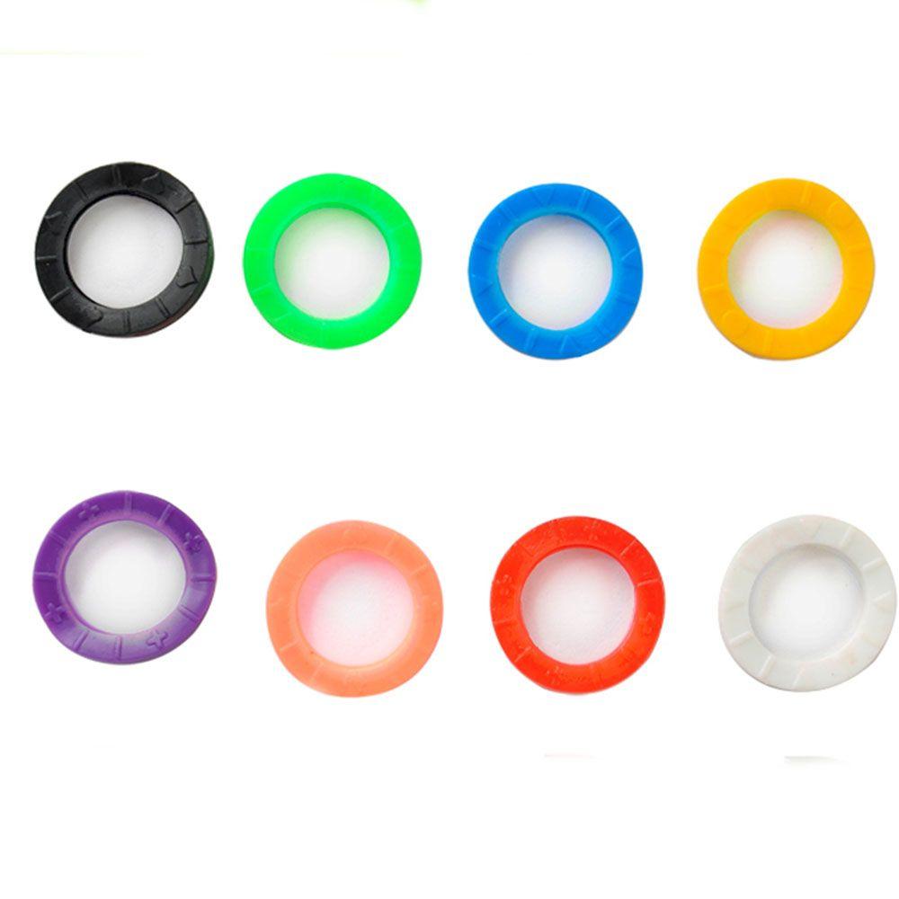 8pcs Hollow 8pcs Home Round 24mm*4mm Silicone Keyring Keys Cap Key Covers