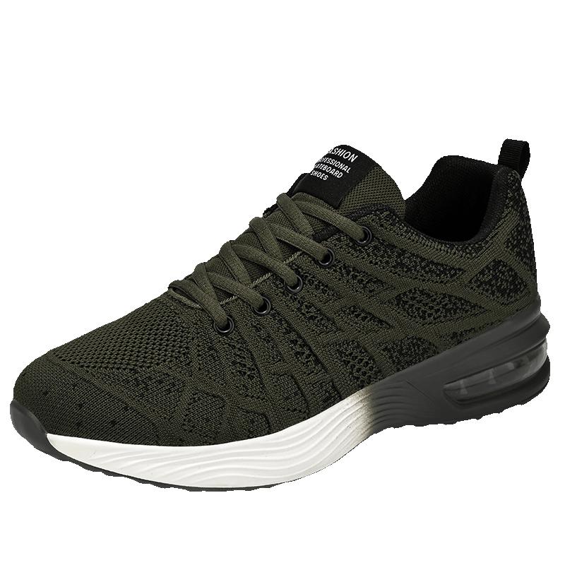 Fashion Men's Leisure Sports Flat High Quality Mesh Breathable Training Shoes Light Wear Walking Fitness Vulcanized Shoes