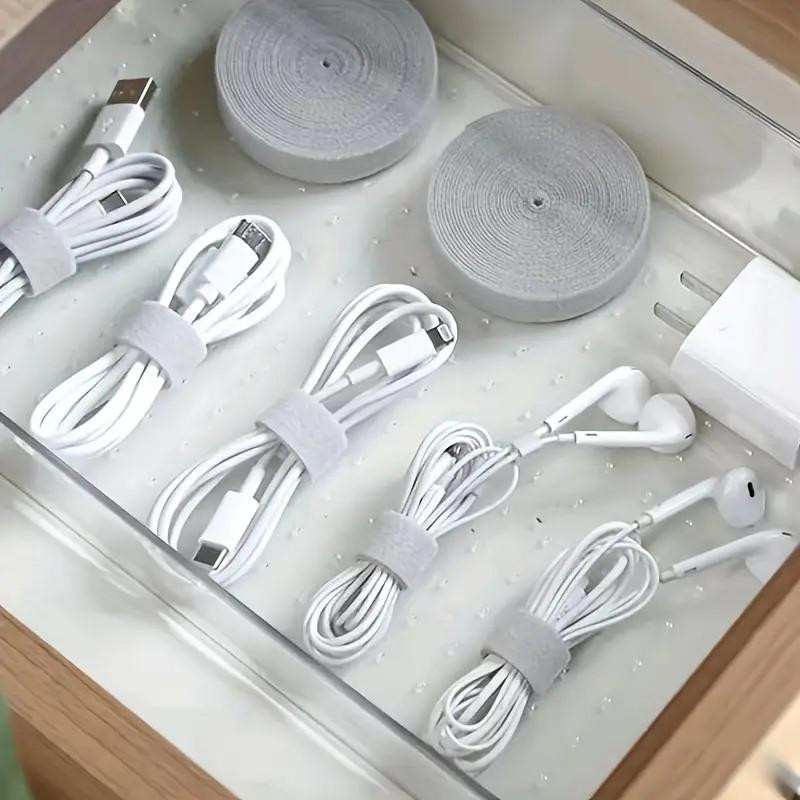 Reusable Fastening Tape Cable Ties Multi-Purpose Cord Organizer Computer And TV Wire Storage Data Cable Management Tie