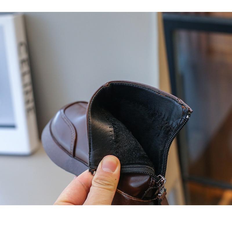 Ретро мода новые детские сапоги осень и зима женские сокровища короткие сапоги бархатные хлопковые туфли