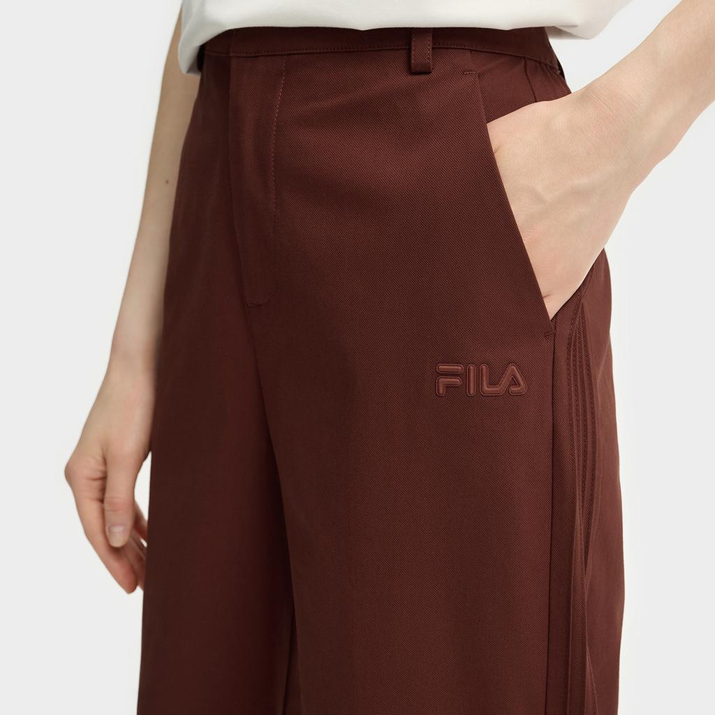 Fila Heritage Fashion Versatile Woven Casual Pants Women Bottoms Red-Clay F11W538806FBN
