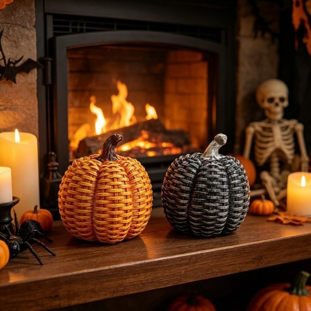 Retro Halloween Pumpkin Ornament Crafts Design Harvest Festival Ornament Indoor Setting