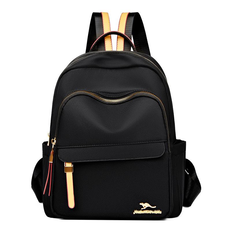 Emgrand Kangaroo Backpack Women's 2025 Korean Edition Fashion Large Capacity Women's Backpack Multifunctional Shoulder Soft Leather Women's Bag