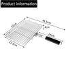 Lockable Design Grill Basket Food Grade Stainless Steel BBQ Grill Basket  Outdoor Camping