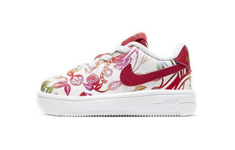 Nike Кроссовки Air Force 1 Low Skateboard Белые Красные для Младенцев и Малышей CU2986-961