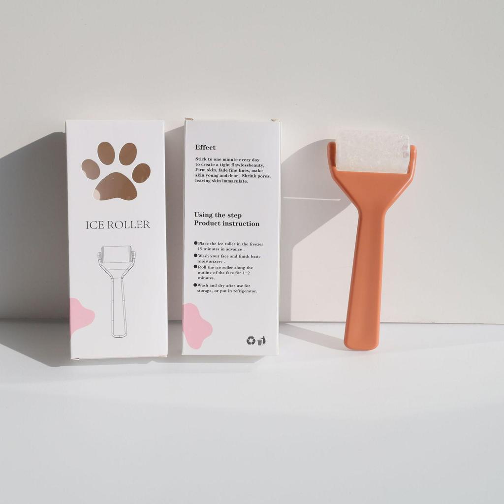 Полупрозрачный массажер-ролик для лица и кожи