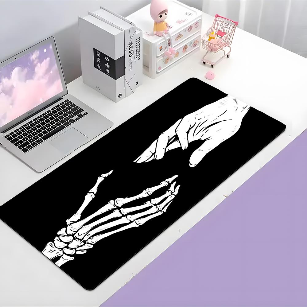 Dark Beautiful Art Black Starry Sky Mouse Pad Large Gaming Mousepad With Thick Stitched Edge NonSlip Desk Mat