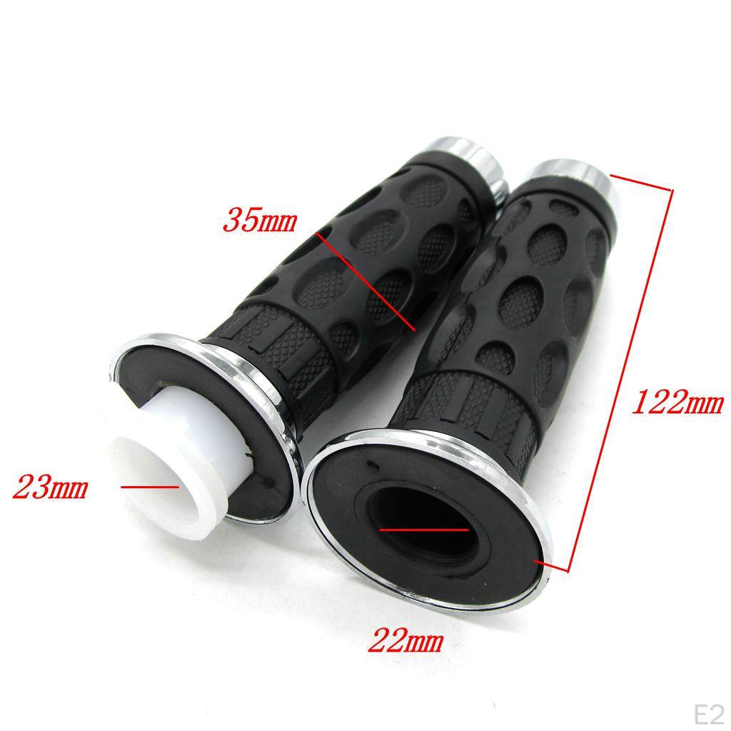 2 Pcs. 22mm Universal Handles Handlebar Grips Made of High Quality Rubber