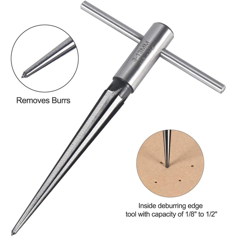 Hole Repair Expanding Taper Reamer For Wood Drilling Tools Enlarge Pin Hole Handheld Reamer