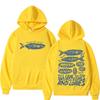 Hoodie with Bible Verse Faith Based Graphic Funny Fish Meme Hoodies Men Women Vintage Winter Pullover