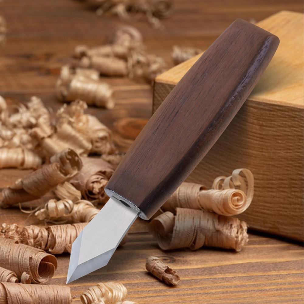Используется для точной разметки и гравировки marking knife из высокоуглеродистой стали с двойным наклонным деревянным держателем и защитным чехлом