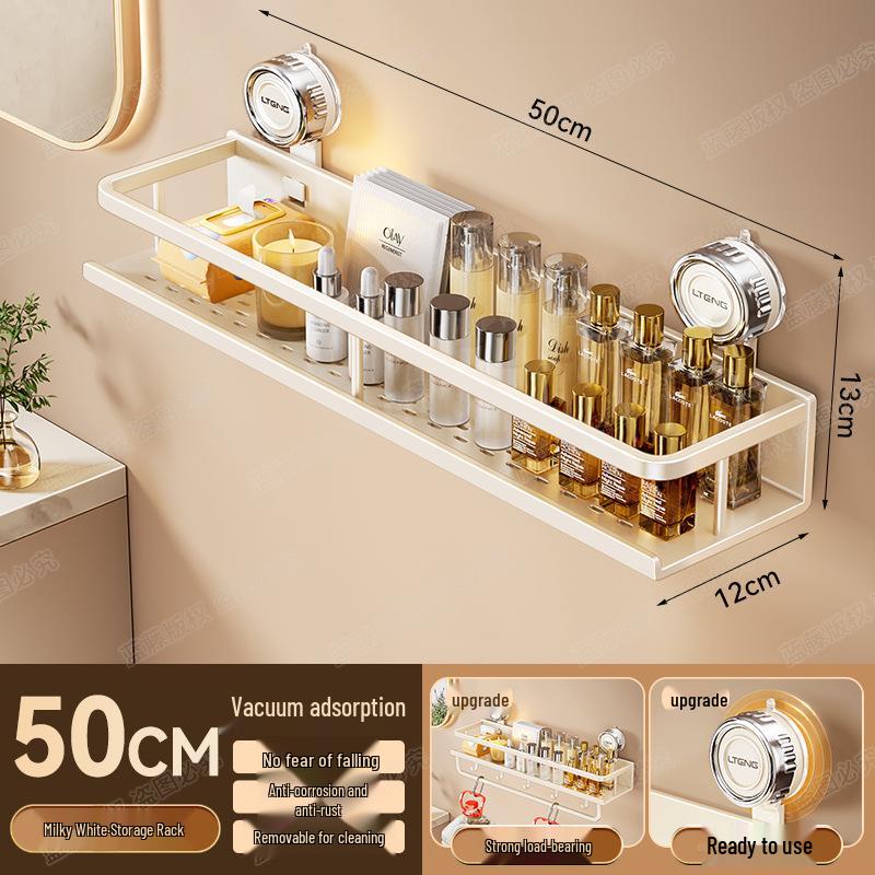 Настенная алюминиевая полка для полотенец и ванной комнаты на присосках