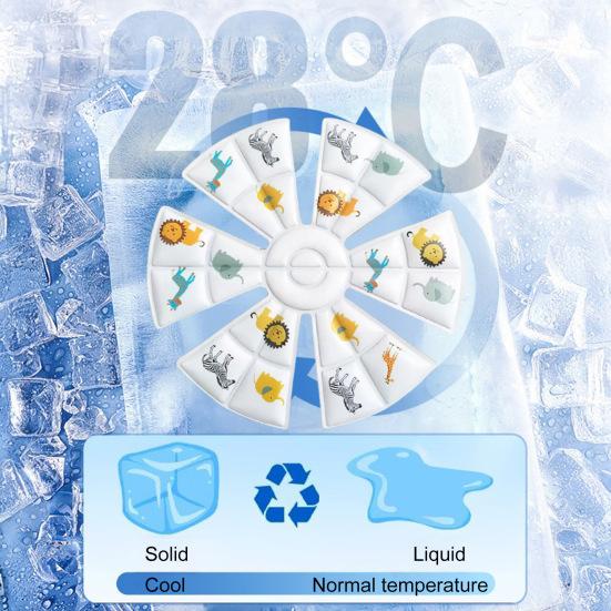 Охлаждающий гель для шапки, пакет со льдом, летний велошлем для езды на велосипеде, вставка для шапки, многоразовая подкладка для снятия жара, мигрени, снятия стресса, охлаждающая подкладка для головы, подкладка для шапки