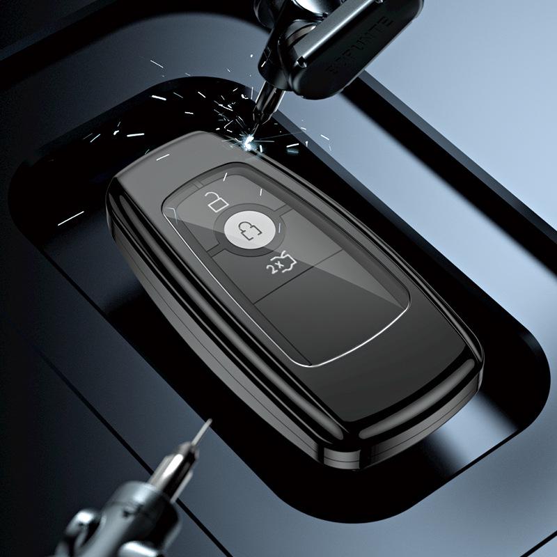 Car Key Case Cover for Ford Mondeo, Edge, Explorer, Focus, Escort, Territory, and Everest