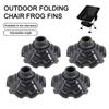 4pcs Camping Stool Leg Caps Non-slip Outdoor Folding Chair Foot Cover Adjustable Wear-resistant Fishing Chair Accessories.