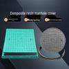square 500x500x30mm green a15 resin single cover
