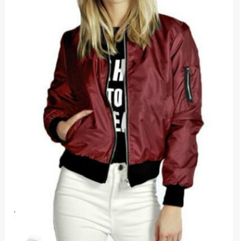 Женская однотонная модная куртка, кожаная молния, теплое пальто, модная осенне-зимняя повседневная куртка