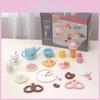 Funny Wooden Simulation Afternoon Tea And Cookie Coffee Children Toy Set
