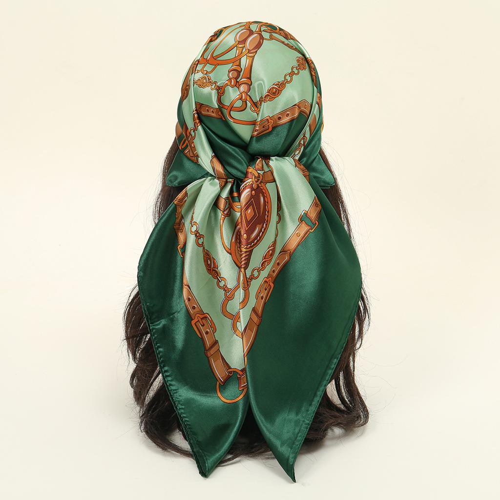 90x90cm Leopard Print Square Scarf Women's Hijab Head Wrap Scarf Shawl Neck Kerchief Head Bands Foulard Female Scarfs