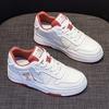 Модные высокие белые туфли из натуральной кожи для женщин, весна-осень, универсальные спортивные туфли на толстой подошве, белые кроссовки для женщин