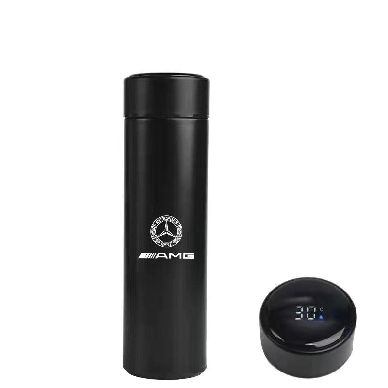 Car Sticker Car 500ml Intelligent Temperature Display Insulating Cup for Mercedes Benz AMG W205 W211 W212 W213 W201 W210 W124 Ac