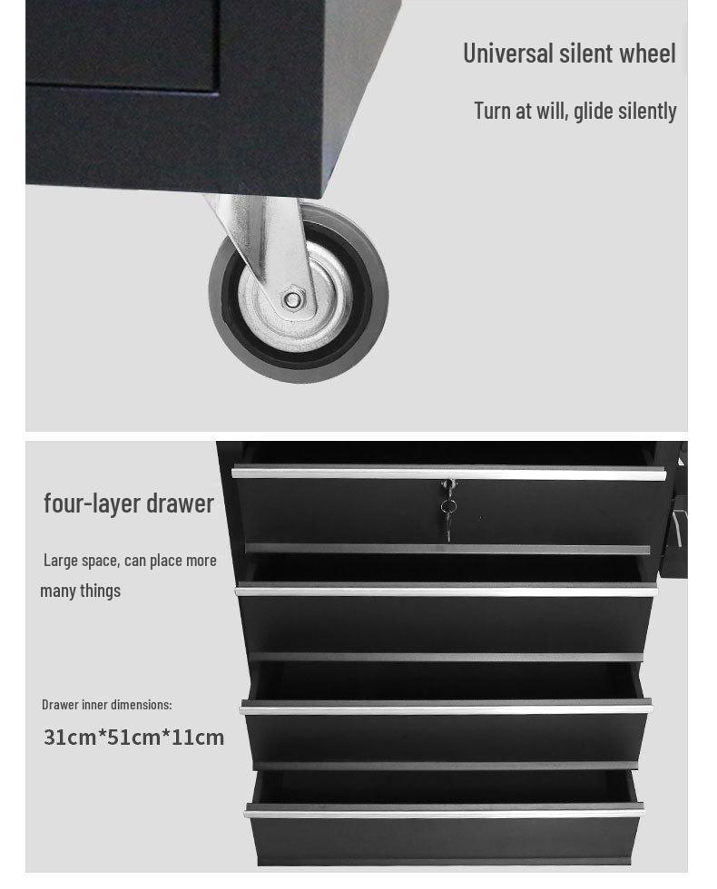 Тележка для тату-инструментов с ящиком – Портативная передвижная рабочая станция (обновленная версия)