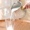 Stainless Steel Coffee Pot with Lid Chocolate Butter Milk Cup Coffee Tea Melting Jug Moka Pot for Office Home Kitchen