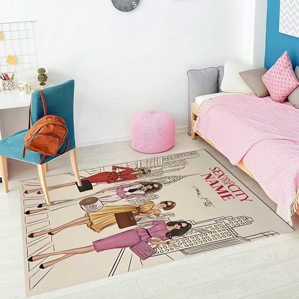 Warner Bros. Works (8) Customize your name rug, office chair cushion, home bedroom living room gift.