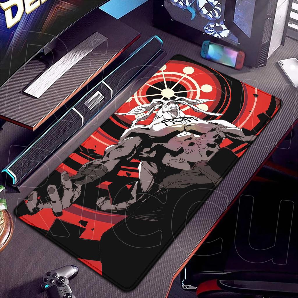 HD XXL Рёмен Сукуна 400x900мм Черный Аниме Jujutsu Kaisen Коврик для мыши Годзё Сатору MousePad Компьютерные Игровые Аксессуары для ПК Настольный коврик